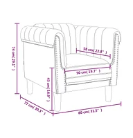 Sofa Chair Black Velvet
