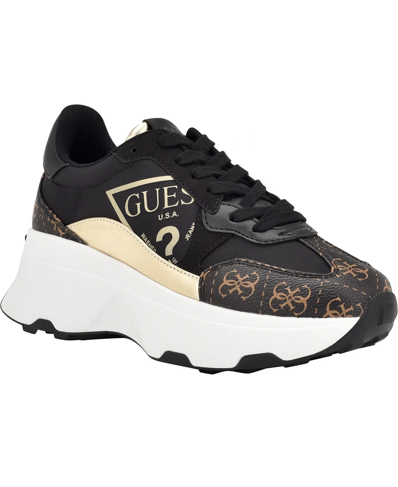 Guess Women's Calebb Chunky Platform Fashion Sneakers
