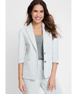Olsen Women's Seersucker Blazer