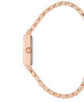 London Fog Unisex Whitehall Rose Gold Link Alloy Watch, 25mm
