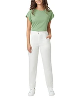 Hue Women's High-Rise Straight-Leg Pull-On Pants