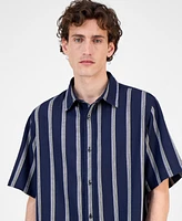 Hugo Boss Men's Eralino Striped Shirt