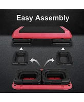 Red Adjustable Aerobic Stepper with Risers