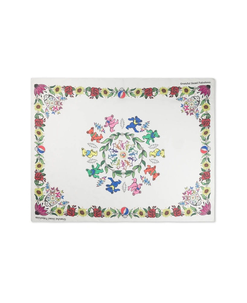 Grateful Dead Floral Large Scarf