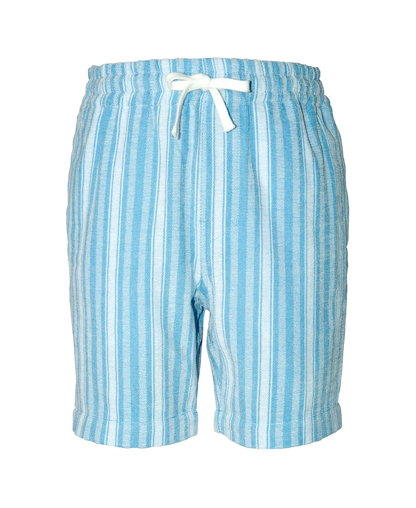 Univibe Big Boys Overlook Textured Stripe Pull on Shorts