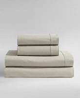 Calvin Klein Washed Cotton Percale 4-Pc. Sheet Set