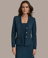 Donna Karan New York Women's Knit Button-Front Cardigan