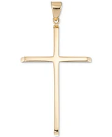 High Polished Classic Cross Pendant in 10k Gold