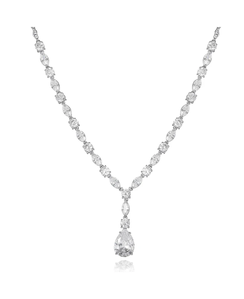Jessica Simpson Crystal Drop Pendant Necklace