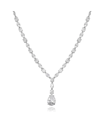 Jessica Simpson Crystal Drop Pendant Necklace