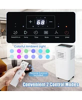 Gymax Portable Air Conditioner w/ Remote Control 3-in-1 Portable Ac Unit w/ Fan & Dehumidifier