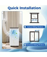 Gymax 8000 Btu Portable Air Conditioner 3 in 1 Floor Ac Unit w/ Fan & Dehumidifier Quiet Air Cooler