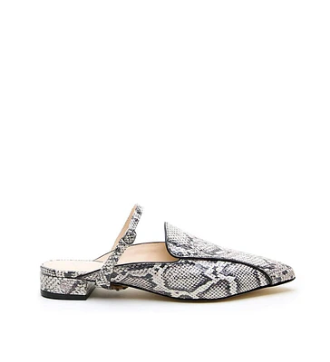 Alterre Women's Python Twiggy Customizable Pointed Loafer Slides
