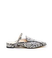 Alterre Women's Python Twiggy Customizable Pointed Loafer Slides