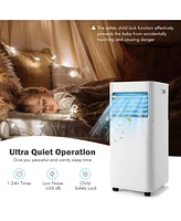 Gymax 3 in 1 Portable Air Conditioner Ac Unit Air Cooler 8000BTU Ashrae 230 sq.ft