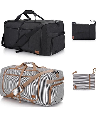 Urtala 120L Foldable Collapsible Travel Duffle Bag for Men and Women with Shoe Compartment