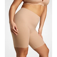 Siella Women's Cotton No-Show Mid-Thigh Short