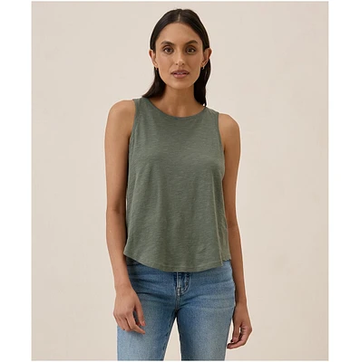 Pact Women's Organic Cotton Featherweight Slub Reversible Tank