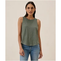 Pact Women's Organic Cotton Featherweight Slub Reversible Tank