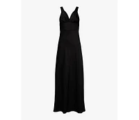 WeWoreWhat Women's Ruched Cup Slip Maxi Dress