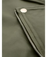 Celtic & Co. Women's Stylish Classic Leather Biker Jacket