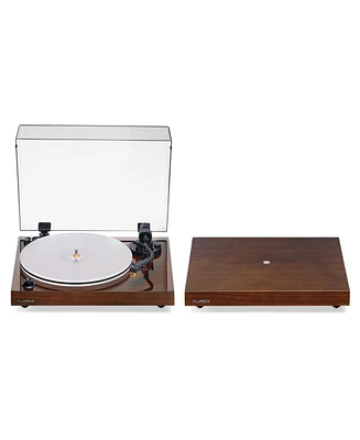 Fluance RT85N Reference High Fidelity Vinyl Turntable Record Player with Nagaoka Mp-110 Cartridge And Anti-Vibration Wood Isolation Base