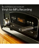 Electrohome Kingston 7-in-1 Vintage Vinyl Record Player Stereo System