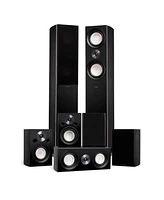 Fluance Reference Surround Sound Home Theater 7.0 Channel Speaker System including 3-Way Floorstanding Towers, Center Channel, Surrounds and Rear Surr
