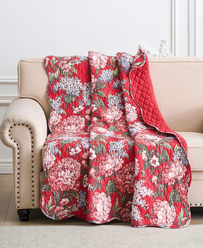 Greenland Home Fashions Cotton Reversible Quilted Throw, 50" x 60"