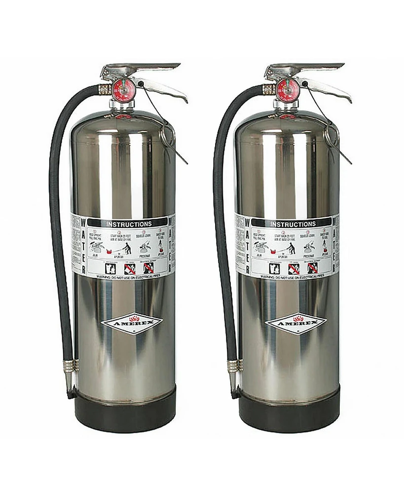 Amerex 240 2.5 Gallon Class A Water Fire Extinguisher with Aluminum Valve & Wall Hanger