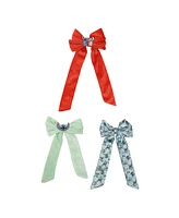 Disney Stitch & Angel 3-Piece Bow Clips Set