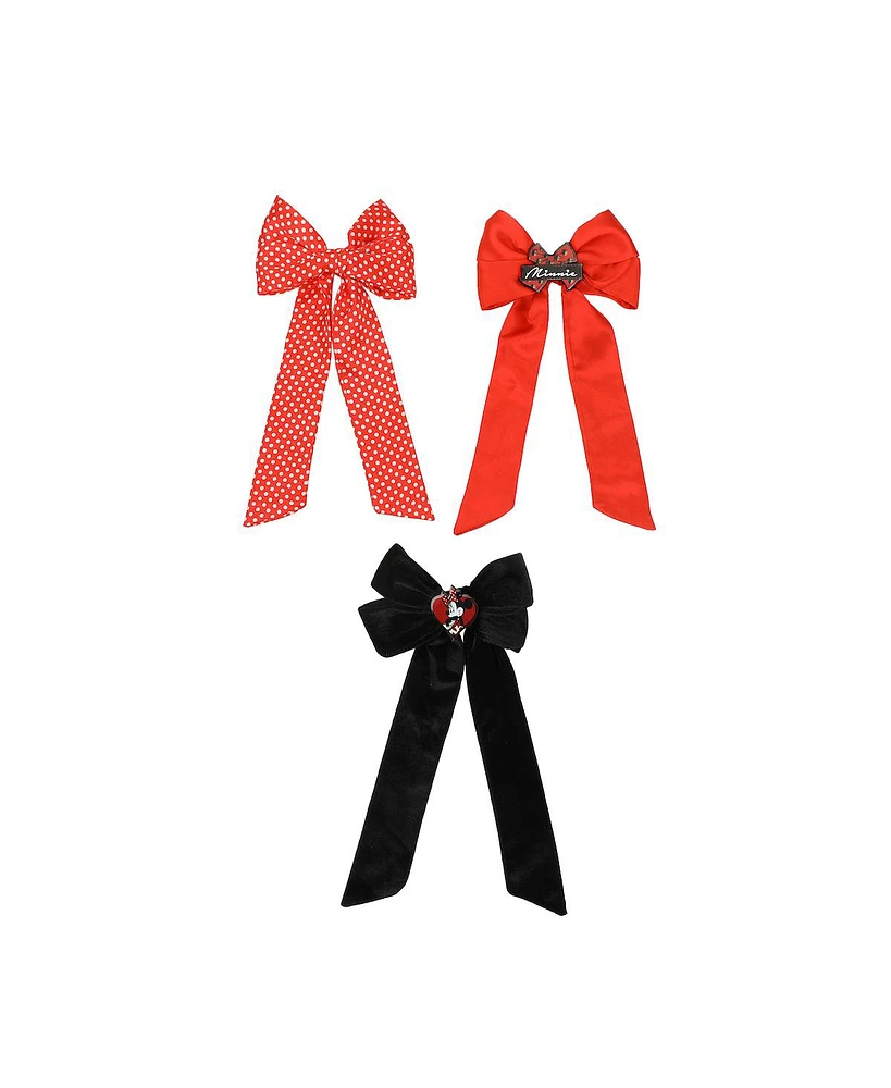 Disney Minnie Mouse 3-Piece Hair Clip Bow Set