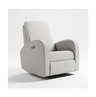 Storkcraft Santa Monica Power Recliner Swivel Glider (Steel Basketweave)