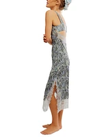 Free People Women's Party Crasher Printed Midi Slip