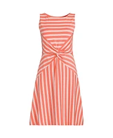 Lands' End Plus SizeCotton Modal Boatneck Twist Dress
