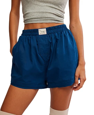 Free People Women's Day to Solid Boxer Shorts
