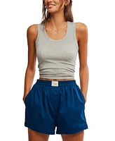 Free People Women's Day to Solid Boxer Shorts