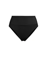 Lands' End Plus Tugless High Waisted Bikini Bottoms