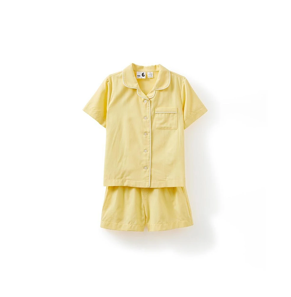 Cotton On Big Girls Little/Big Camilla Short Sleeve Pyjama Set