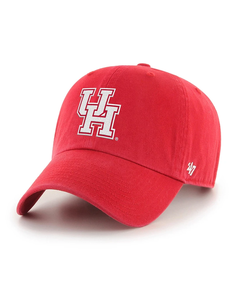 '47 Brand Men's Red Houston Cougars 2025 Ncaa Men's Basketball Tournament March Madness Final Four Clean Up Adjustable Hat