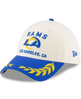 New Era Men's Cream/Royal Los Angeles Rams 2025 Nfl Draft 39THIRTY Flex Hat