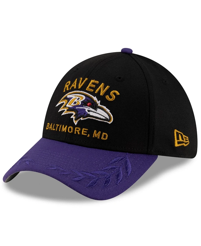 New Era Men's /Purple Baltimore Ravens 2025 Nfl Draft 39THIRTY Flex Hat