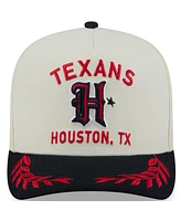 New Era Men's Cream/Navy Houston Texans 2025 Nfl Draft A-Frame 9FIFTY Snapback Hat