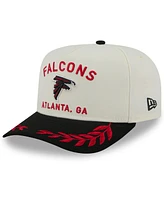 New Era Men's Cream/Black Atlanta Falcons 2025 Nfl Draft A-Frame 9FIFTY Snapback Hat
