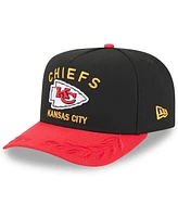 New Era Men's /Red Kansas City Chiefs 2025 Nfl Draft A-Frame 9FIFTY Snapback Hat