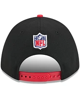 New Era Men's Black/Red Tampa Bay Buccaneers 2025 Nfl Draft 9FORTY A-Frame M-Crown Adjustable Hat