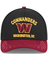 New Era Men's Black/Burgundy Washington Commanders 2025 Nfl Draft 9FORTY A-Frame M-Crown Adjustable Hat