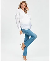 Maternity Extra Length Straight Jeans