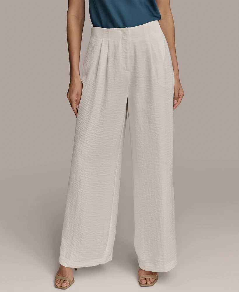 Donna Karan New York Women's Textured Wide-Leg Pants