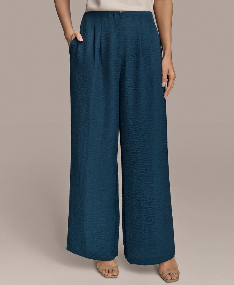 Donna Karan New York Women's Textured Wide-Leg Pants
